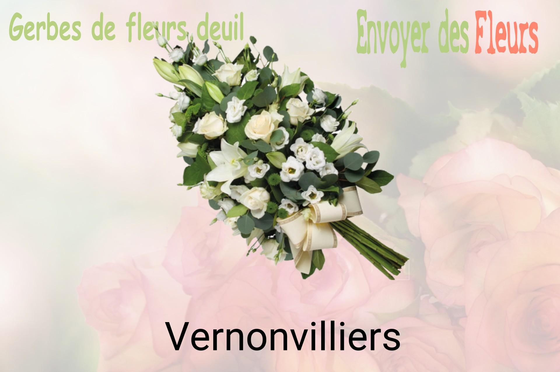 Gerbe de fleurs de deuil livrée à Vernonvilliers